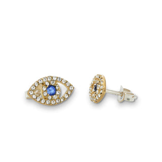 Palas Golden Soul Evil Eye Earrings