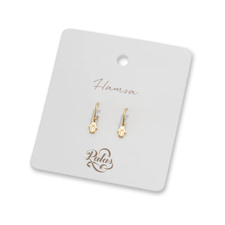 Palas Hoop Earrings - Hamsa Hand