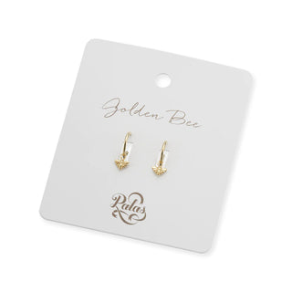 Palas Hoop Earrings - Golden Bee