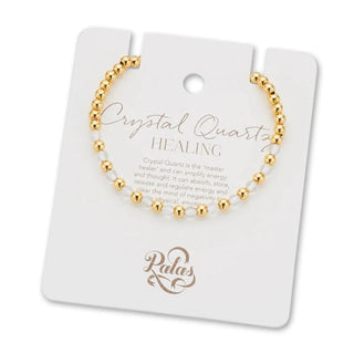 Palas Lotus Purity Bracelet - Healing - Crystal Quartz