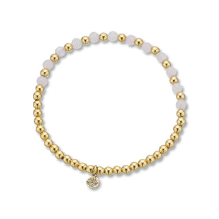 Palas Lotus Purity Bracelet - Love - Rose Quartz