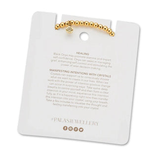 Palas Lotus Purity Bracelet - Energy - Onyx