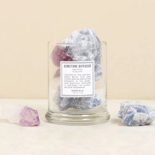 Norfolk Natural Living Gemstone Diffuser Amethyst and Calcite