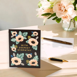 Greeting Card - Anemone Sympathy