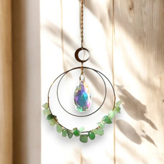 Aurora Suncatcher Green Aventurine - Balance & Harmony