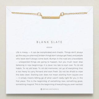 Bryan Anthonys Blank Slate - Necklace Gold