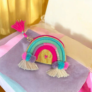 Rainbow Coin Purse - Pinks