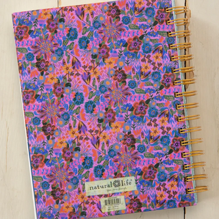 Daily To-Do List Planner - Blue Folk Flower