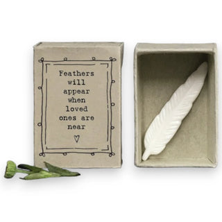 East Of India Matchbox Figurines - Little Feather