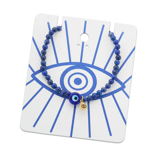 Evil Eye Mati - Lapis Gemstone Bracelet