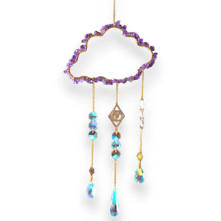 Lucy Fox Eye In The Sky Crystal Suncatcher - Amethyst