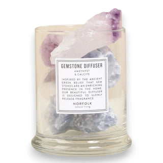 Norfolk Natural Living Gemstone Diffuser - Amethyst & Calcite