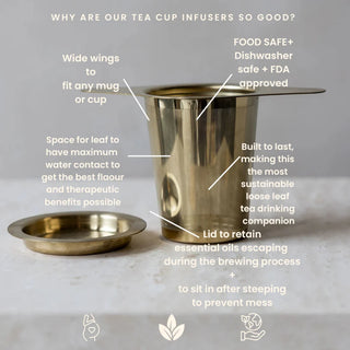 Premium Gold Tea Cup Infuser