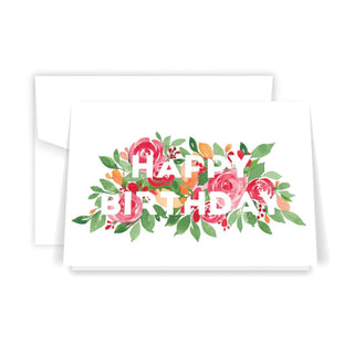 Greeting Card - Happy Birthday (floral)