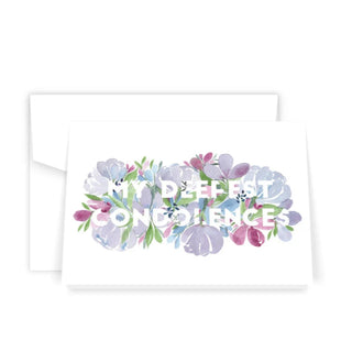 Greeting Card - My Deepest Condolences (floral)