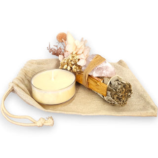 Nurture My Life Smudging Kit - Rose Quartz for a Heart Centered Home