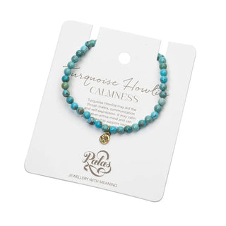 Healing Gem Bracelet - Calmness - Turquoise Howlite