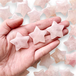 Mini Crystal Star Rose Quartz - Love & Kindness