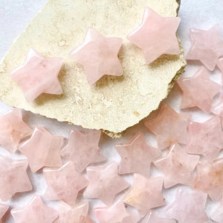 Mini Crystal Star Rose Quartz - Love & Kindness