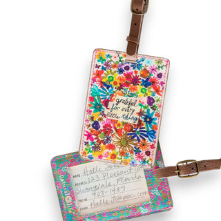 Travel Happy Luggage Tag - Grateful