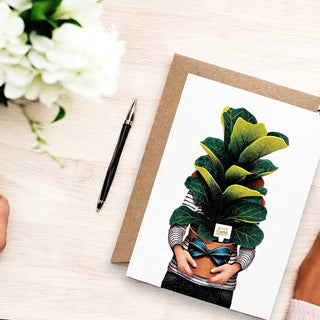 Greeting Card - With Love Plant Lady