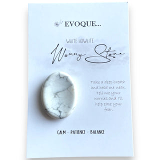 Evoque Worry Stone - White Howlite