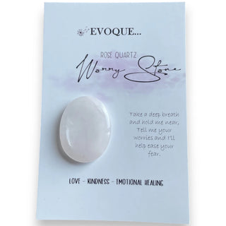 Evoque Worry Stone - Rose Quartz