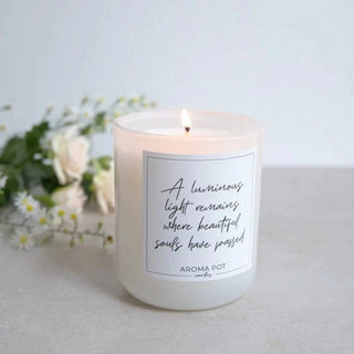 Aroma Pot Candles Sympathy Memorial Scented Soy Candle - Australian Bush 50+hrs