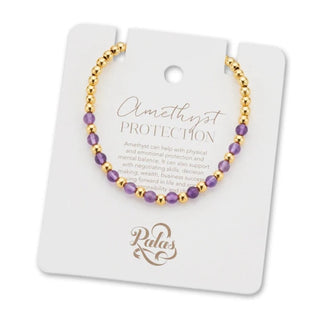 Palas Lotus Purity Bracelet - Protection - Amethyst