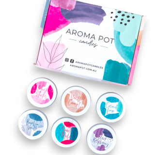 Aroma Pot candles Sample Pack - Classic Scented Soy Candles (Mini)