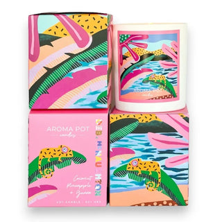 Deb McNaughton artist Soy Candle - Coconut Pineapple + Guava