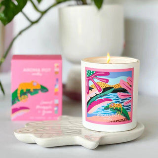 Deb McNaughton artist Soy Candle - Coconut Pineapple + Guava