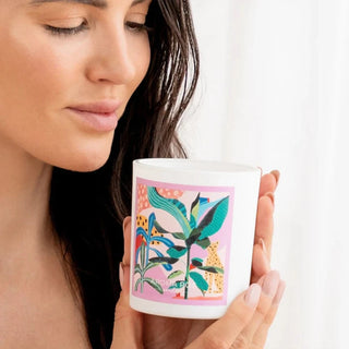 Deb McNaughton artist Soy Candle - Lemongrass + Kaffir Lime