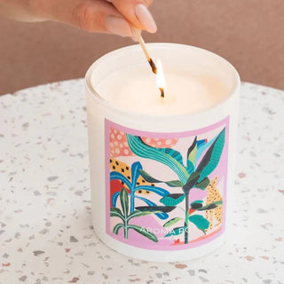 Deb McNaughton artist Soy Candle - Lemongrass + Kaffir Lime