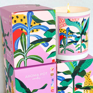 Deb McNaughton artist Soy Candle - Lemongrass + Kaffir Lime