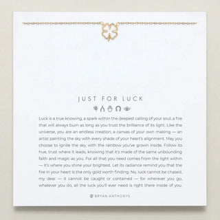 Bryan Anthonys Just For Luck - Clover Necklace