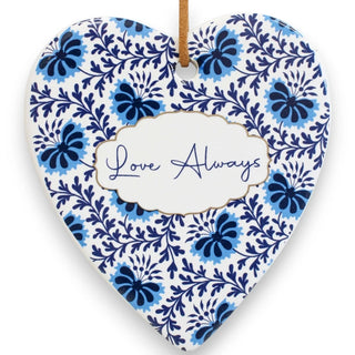 Ceramic Hanging Heart - Love Always