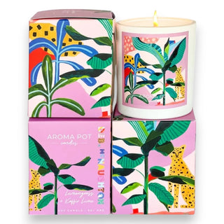 Deb McNaughton artist Soy Candle - Lemongrass + Kaffir Lime