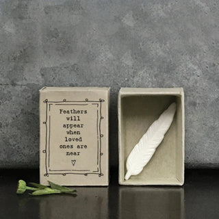 East Of India Matchbox Figurines - Little Feather