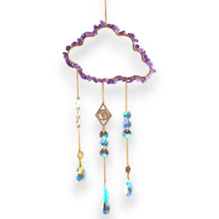 Lucy Fox Eye In The Sky Crystal Suncatcher - Amethyst