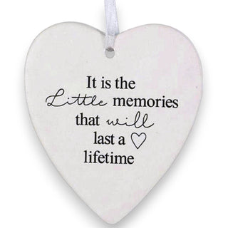 Ceramic Hanging Heart - Little Memories