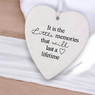 Ceramic Hanging Heart - Little Memories