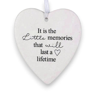 Ceramic Hanging Heart - Little Memories