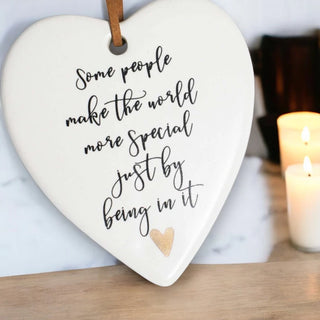 Ceramic Hanging Heart - Special People