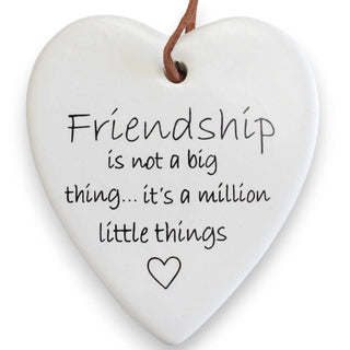 Ceramic Hanging Heart - Friendship