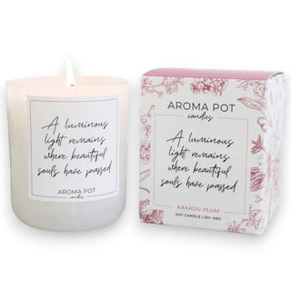 Aroma Pot Candles Sympathy Memorial Scented Soy Candle - Kakadu Plum 50+hrs