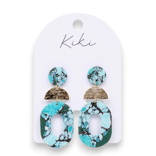 KiKi Turquoise Marble Earrings