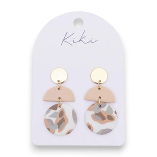 Splosh Kiki Beige Terrazzo Earrings