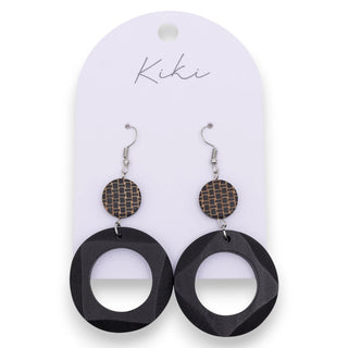 Splosh Kiki Black Dangle Earrings