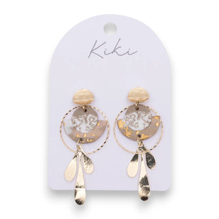 Splosh Kiki Gold Teardrop Earrings